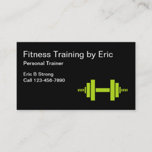 Professioneller Fitness-Trainer Coach Visitenkarte