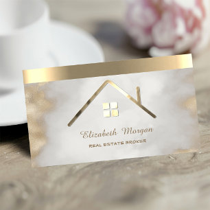 Professioneller Goldener Hausdachstreifen Visitenkarte