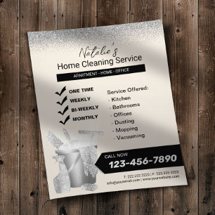 Professioneller Hausreinigungsdienst Reinigungscre Flyer