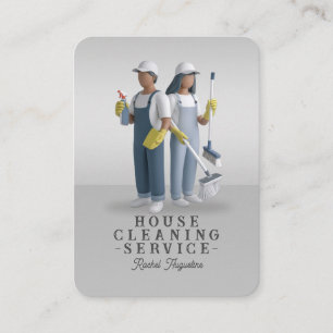Professioneller Hausreinigungsservice-Hausmeisterd Visitenkarte