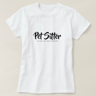 Professioneller Haustiersitter Liebt Sie Verwöhnt T-Shirt