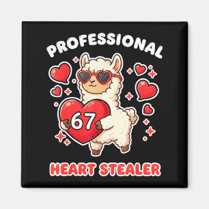 Professioneller Herzensdieb Valentines 67 Meme 6 7 Magnet