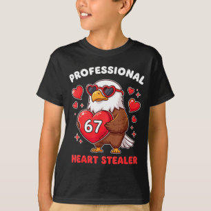 Professioneller Herzensdieb Valentines 67 Meme 6 7 T-Shirt