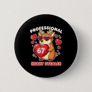 Professioneller Herzensdieb Valentinstag 67 Meme 6 Button