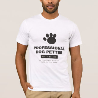 Professioneller Hundestreler ausgebucht Bella Canv T-Shirt