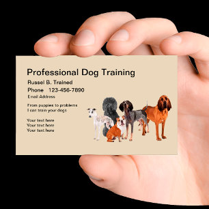 Professioneller Hundetraining-Service Visitenkarte
