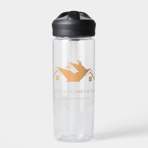 Professioneller Immobilienmakler für Marketing Trinkflasche