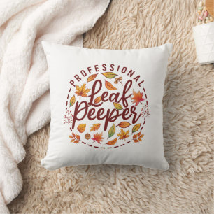 Professioneller Laub Beschauer Herbst Buntes Laub Kissen
