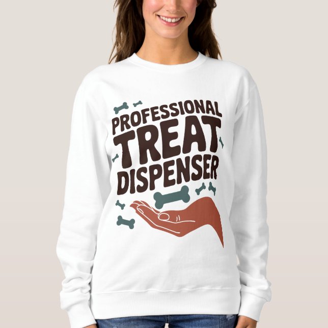 Professioneller Leckerli-Spender - Hunde-Eltern-Sp Sweatshirt (Vorderseite)