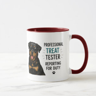 🐾 Professioneller Leckerli-Tester Lustiger Hunde- Tasse