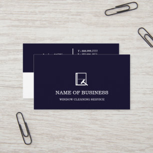 Professioneller Logo-Fensterreinigungsservice Visitenkarte