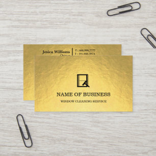 Professioneller Logo-Fensterreinigungsservice Visitenkarte