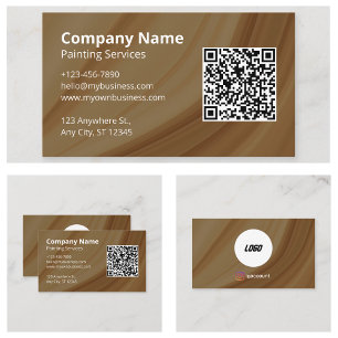 Professioneller Maler QR Code Visitenkarte