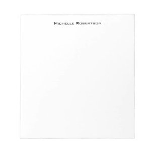Professioneller minimalistischer einfacher moderne notizblock