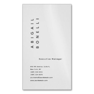 Professioneller minimalistischer moderner einfache magnetische visitenkarte