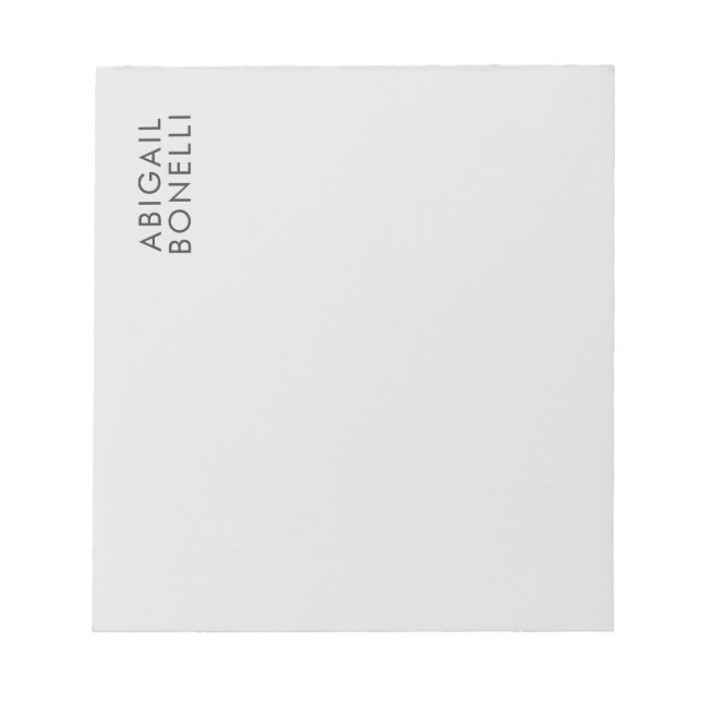 Professioneller minimalistischer moderner einfache notizblock (Vorderseite)