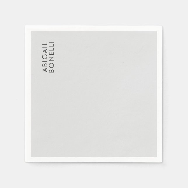 Professioneller minimalistischer moderner einfache serviette (Vorderseite)