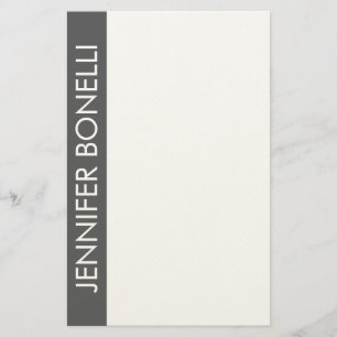 Professioneller minimalistischer moderner fetter N Briefpapier