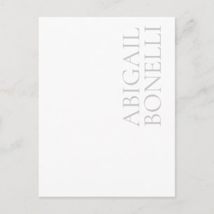 Professioneller minimalistischer, moderner, grauer ankündigungspostkarte