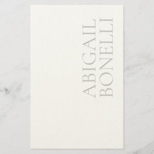 Professioneller minimalistischer, moderner, grauer briefpapier
