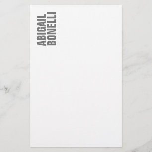 Professioneller minimalistischer, moderner, grauer briefpapier