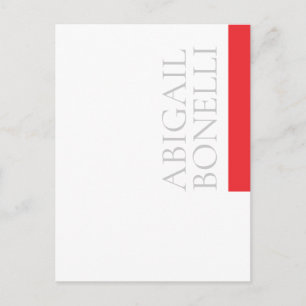 Professioneller minimalistischer moderner grauer r ankündigungspostkarte