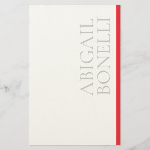 Professioneller minimalistischer moderner grauer r briefpapier