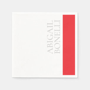 Professioneller minimalistischer moderner grauer r serviette