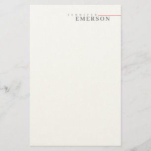 Professioneller minimalistischer moderner Plain Briefpapier