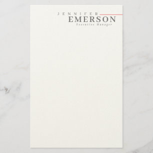 Professioneller minimalistischer moderner Plain Briefpapier