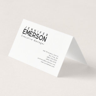 Professioneller minimalistischer moderner Plain Visitenkarten
