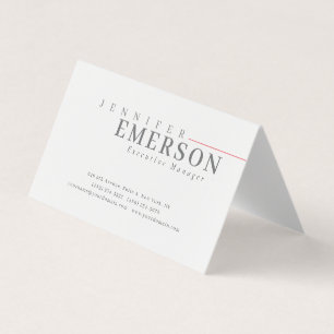 Professioneller minimalistischer moderner Plain Visitenkarten