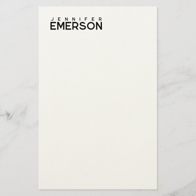 Professioneller minimalistischer moderner schlicht briefpapier (Vorderseite)