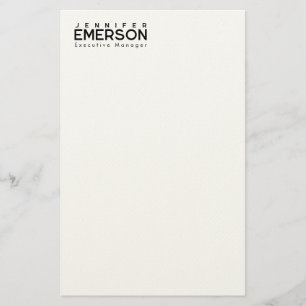 Professioneller minimalistischer moderner schlicht briefpapier
