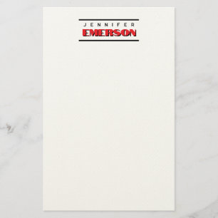 Professioneller minimalistischer moderner schlicht briefpapier