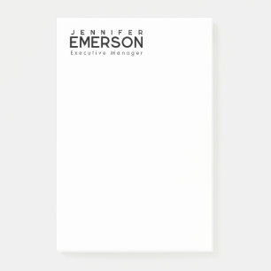 Professioneller minimalistischer moderner schlicht post-it klebezettel