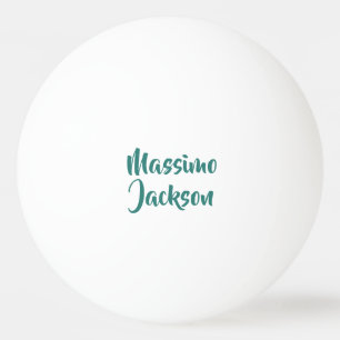 Professioneller minimalistischer Name mit persönli Tischtennisball