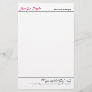 Professioneller minimalistischer schlichter elegan briefpapier