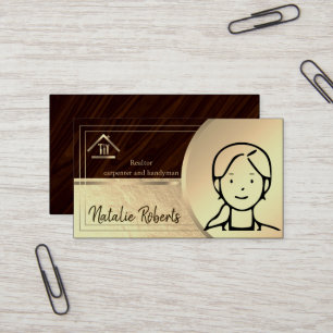 Professioneller moderner Handwerker für Hausrepara Visitenkarte