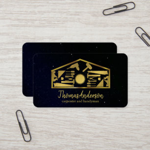 Professioneller moderner Handwerker für Hausrepara Visitenkarte