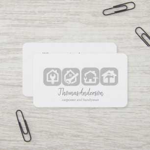Professioneller moderner Heimwerker für Hausrepara Visitenkarte
