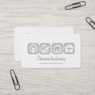 Professioneller moderner Heimwerker für Hausrepara Visitenkarte