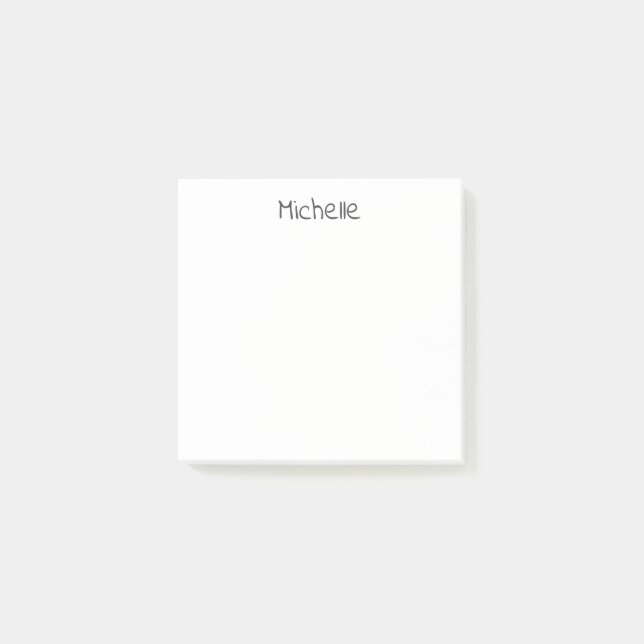 Professioneller moderner minimalistischer einfache post-it klebezettel (Vorderseite)