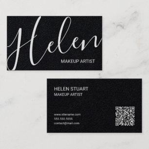Professioneller Name Moderner Schriftzug Visitenkarte