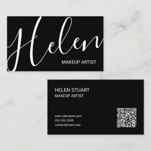Professioneller Name Moderner Schriftzug Visitenkarte