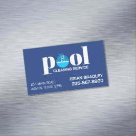 Professioneller Poolreinigungsservice Magnetische Visitenkarte