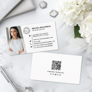 Professioneller QR-Code Foto Ihr Logo Visitenkarte