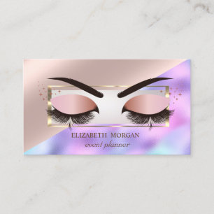Professioneller Rahmen Rose Gold Laser Holografisc Visitenkarte