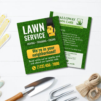 Professioneller Rasenpflege-Service-Flyer Flyer