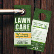 Professioneller Rasenpflege-Service-Flyer